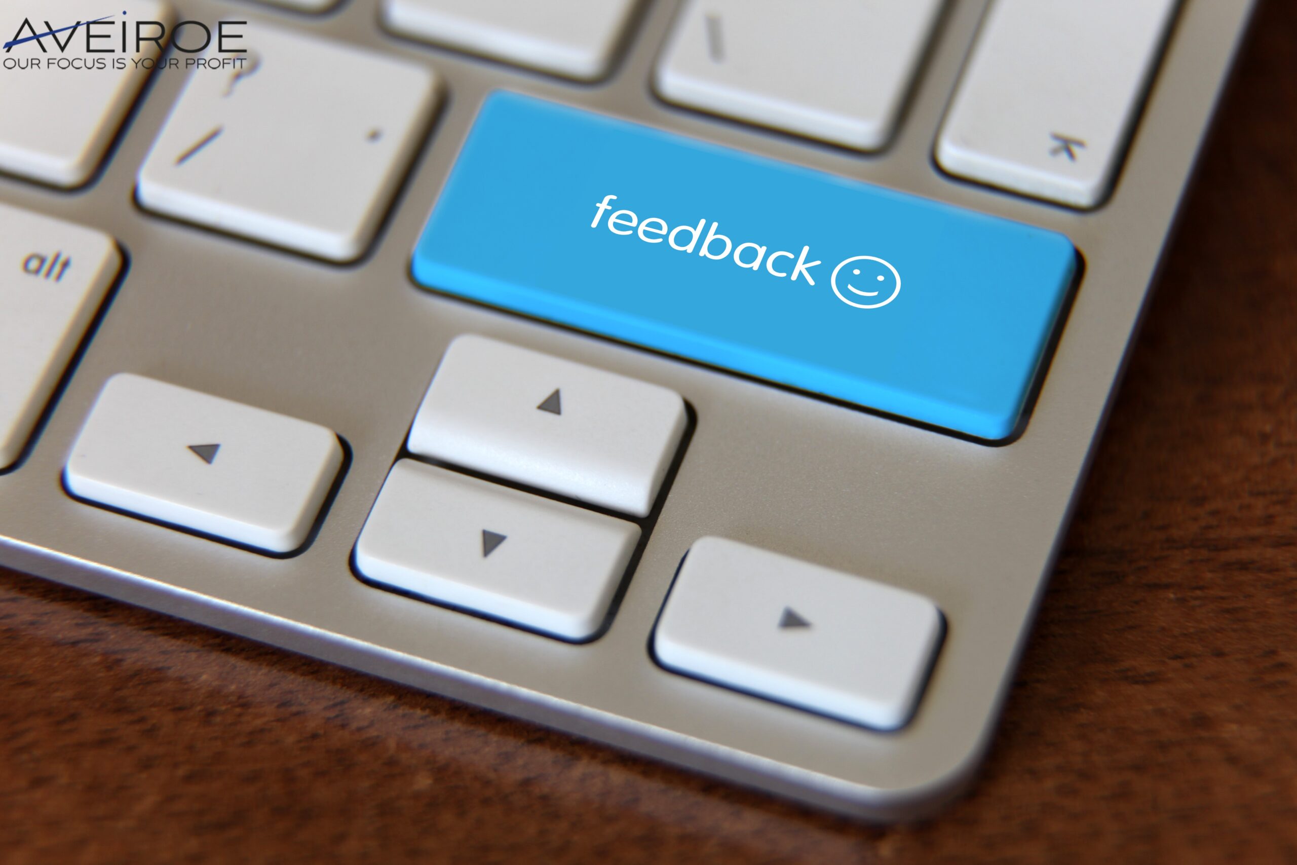 keyboard with feedback button