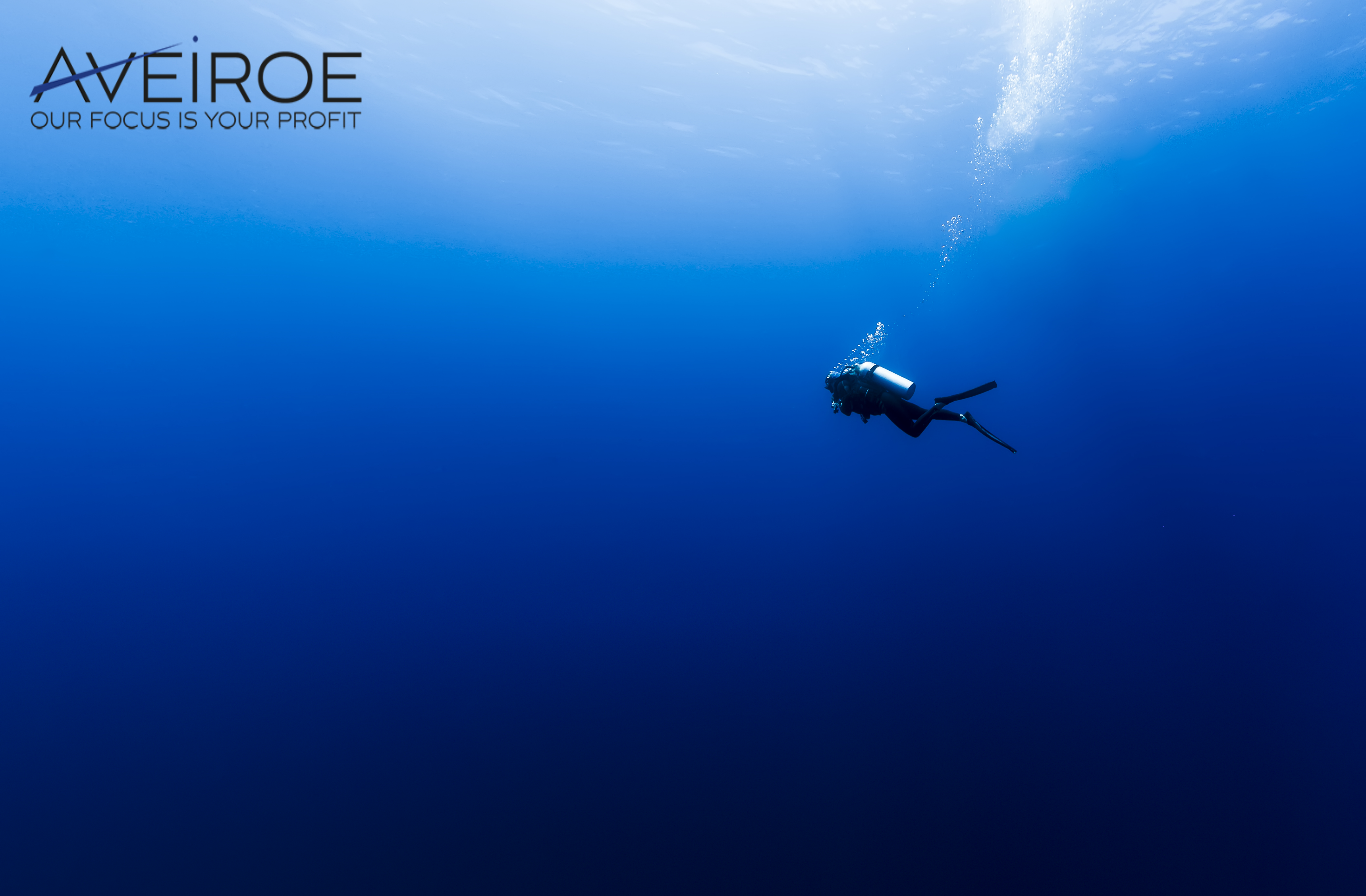 Diver Deep Underwater
